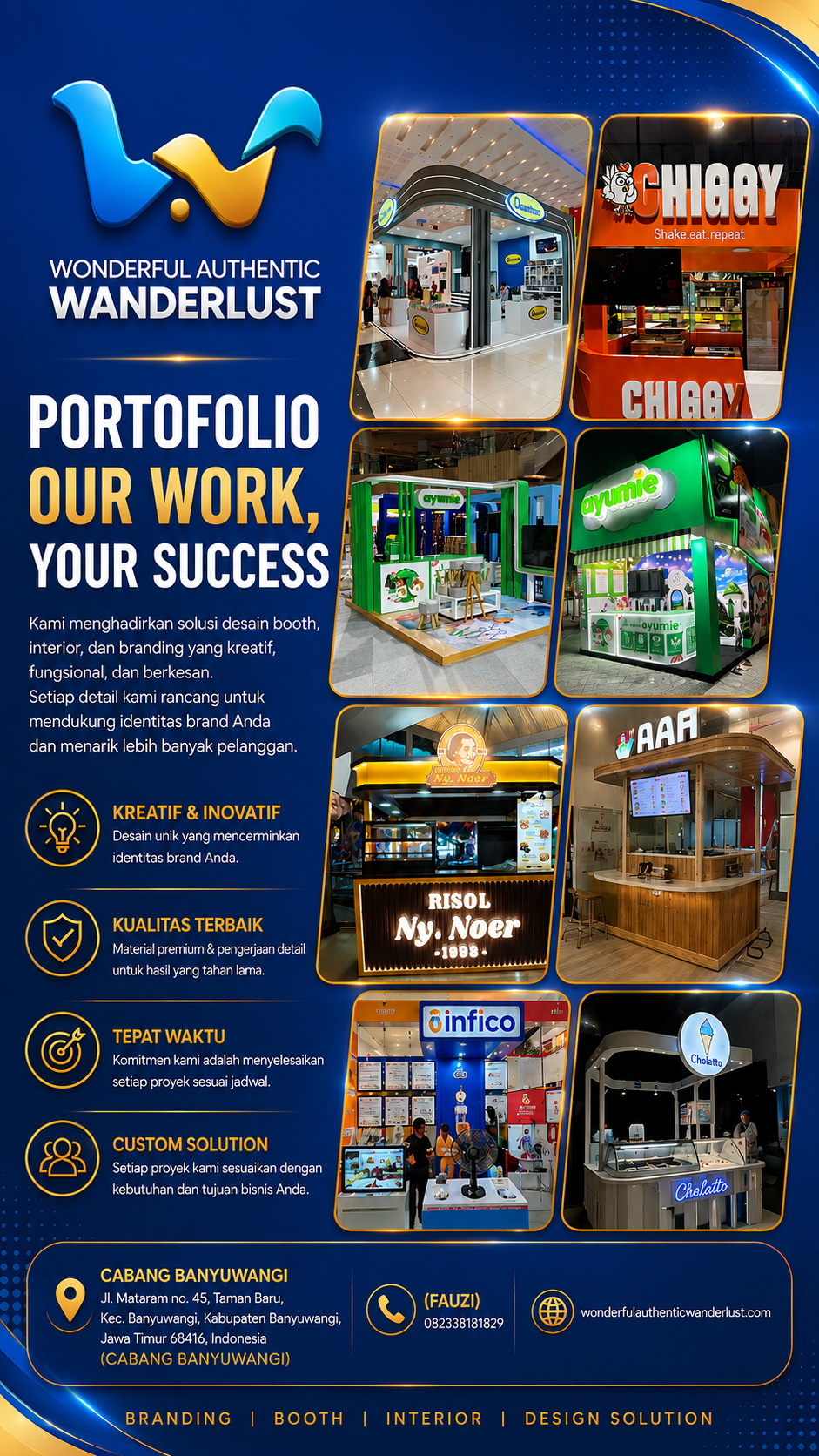 Jasa Produksi Booth Interior Event dan Branding Kreatif Expo (Cabang Banyuwangi)