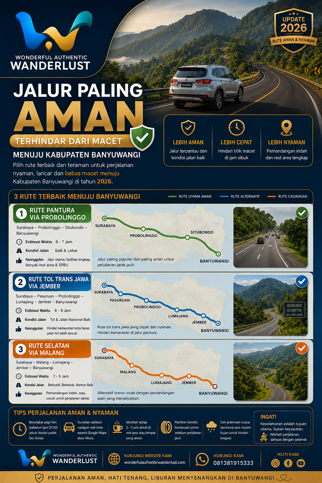 Selamat menikmati perjalanan terbaikmu dan segera hubungi kami