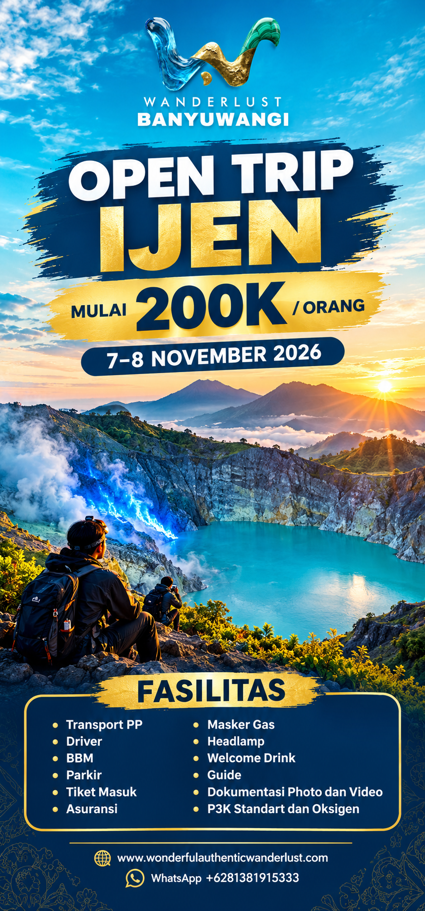 OPEN TRIP IJEN 7-8 NOVEMBER 2026